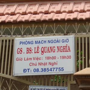 Phòng khám Nội tổng hợp – GS.TS.BS. Lê Quang Nghĩa