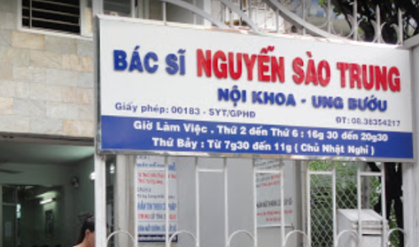 Phòng khám Ung Bướu & Nội tổng hợp – BS. Nguyễn Sào Trung