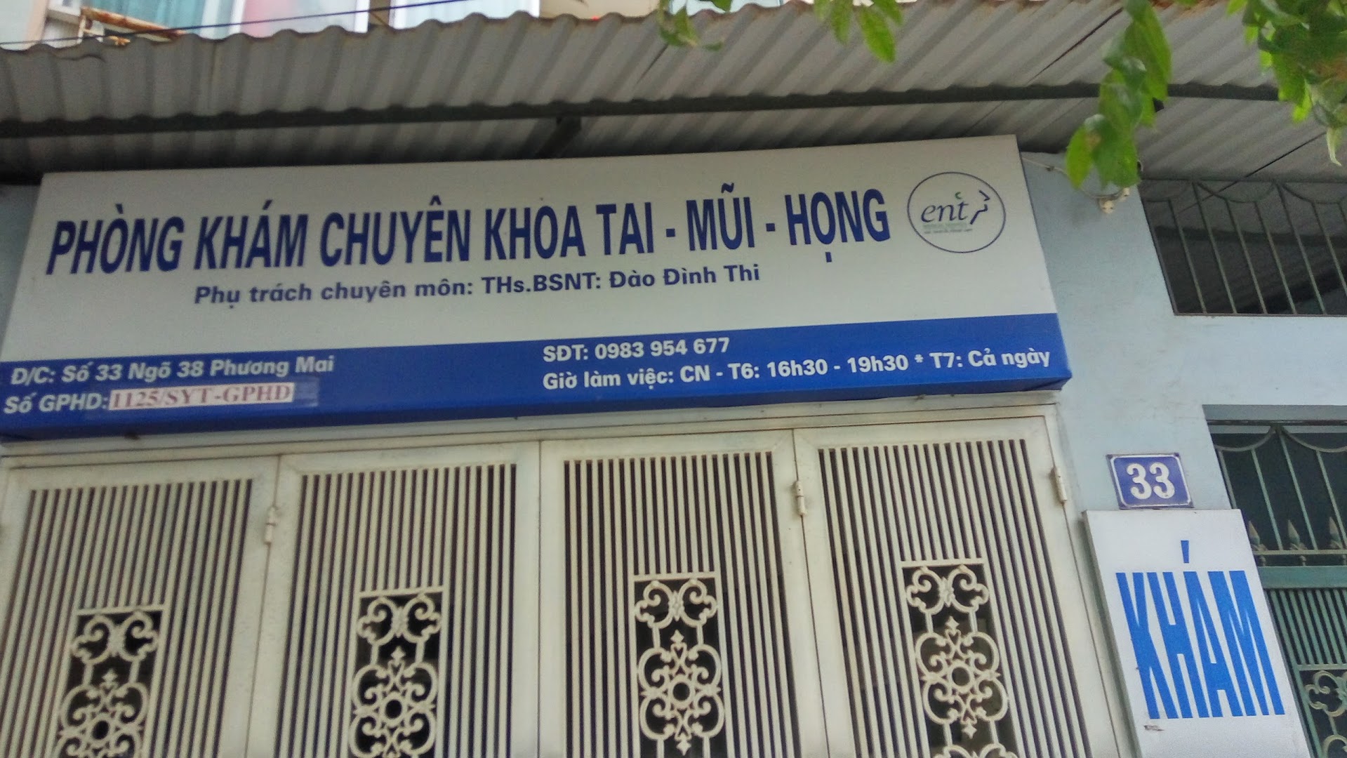 Phòng khám Tai Mũi Họng - Bác sĩ Đào Đình Thi